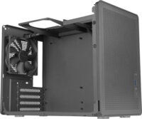 Mars Gaming MC-XPRO Mini Torony Számítógépház + 1db 80mm ventilátor + 1db 120mm ventilátor - Fekete