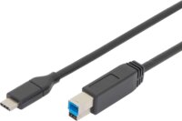Digitus AK-300149-018-S USB-C apa - USB-B 3.2 Gen 1 apa Adatkábel 1,8m - Fekete