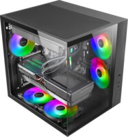 Mars Gaming MCV-ONE Midi Torony Számítógépház + 1db 120mm ventilátor - Fekete