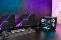 Mars Gaming MCV-ONE Midi Torony Számítógépház + 1db 120mm ventilátor - Fekete