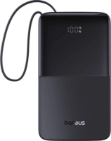 Baseus EnerFill FC51 Bipow2 Pro Powerbank integrált kábellel USB Type-C / 20000mAh 22,5W - Fekete
