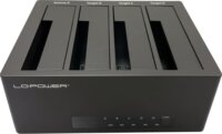 LC‑Power LC‑DOCK‑U3‑4B‑V2 4‑rekeszes HDD/SSD Dokkoló Állomás (USB 3.2 Gen 1x1 - SATA)