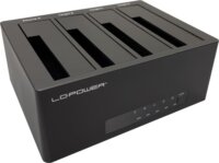 LC‑Power LC‑DOCK‑U3‑4B‑V2 4‑rekeszes HDD/SSD Dokkoló Állomás (USB 3.2 Gen 1x1 - SATA)