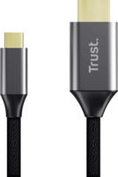 Trust 25630 Calyx USB-C - HDMI Kábel 2m - Fekete/Ezüst