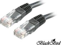 BlackBird BH1686 U/UTP Cat6 RJ45 Patch kábel 1m - Fekete
