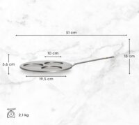 De Buyer Mineral B Element 3 lyukú Serpenyő 27cm - Szürke
