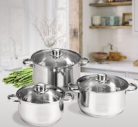 Maestro MR-2020-6XL Rozsdamentes Acél Edénykészlet - Inox (6 részes)