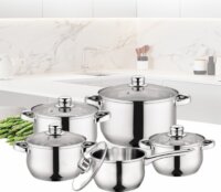 Maestro MR-2020-10 Rozsdamentes Acél Edénykészlet - Inox (10 részes)