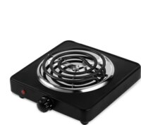 Maestro MR-770-1 Hordozható 1 zónás Elektromos főzőlap 1000W - Fekete