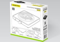 Maestro MR-770-1 Hordozható 1 zónás Elektromos főzőlap 1000W - Fekete