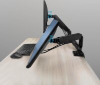 ACT AC8314 17"-35" Monitor asztali tartó kar - Fekete (2 kijelző)