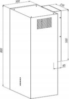 Akpo WK-4 Isla Cubera Falra szerelhető Páraelszívó Szagelszívó - Fekete