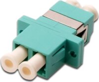 Digitus DN-96009-2 Duplex LC/UPC Optikai Adapter OM3 - Türkizkék