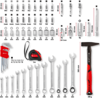 Einhell 370570 E-Case Szerszámkészlet Kofferben (80 db / csomag)