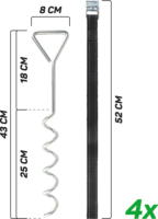 Salta 5055 Trambulin 8 darabos talaj rögzítőkészlet