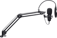 Trust GXT 270 Emita II+ Asztali Kardioid Podcast Mikrofon - Fekete
