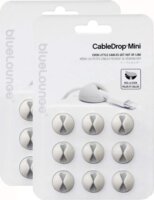Bluelounge CableDrop Mini Kábelvezető csipesz (9 db/csomag) - Fehér