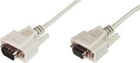 Digitus AK-610203-030-E D-Sub9 apa - D-Sub9 anya Adatátviteli Hosszabító Kábel 3m - Bézs