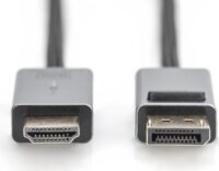 Digitus DB-340202-030-S DisplayPort apa - HDMI 4K anya Átalakító Adapter - Fekete / Ezüst