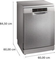 Bosch SMS26AI01F Szabadonálló Mosogatógép 60cm 12 teríték - Inox