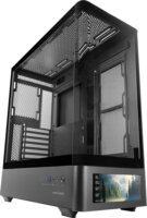 Mars Gaming MCLCDPRO Midi Torony számítógépház + 4db 120mm ventilátor - Fekete