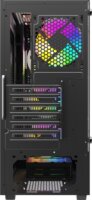 Savio Noctis Flow RGB Cube Tower Számítógépház + 3db 120mm ventilátor - Fekete