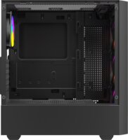Savio Noctis Flow RGB Cube Tower Számítógépház + 3db 120mm ventilátor - Fekete