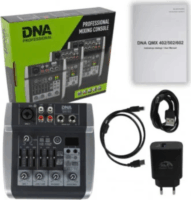 DNA Professional QMX402 3 Csatornás Analóg Keverőpult Mixer - Fekete / Szürke