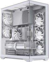 MODECOM Volcano SPACE XL ARGB FULL TOWER 5F Számítógépház + 5db 120mm ventilátor - Fehér