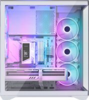 MODECOM Volcano SPACE XL ARGB FULL TOWER 5F Számítógépház + 5db 120mm ventilátor - Fehér