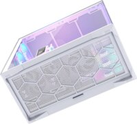 MODECOM Volcano SPACE XL ARGB FULL TOWER 5F Számítógépház + 5db 120mm ventilátor - Fehér