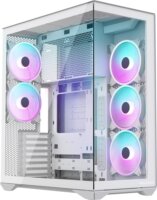 MODECOM Volcano SPACE XL ARGB FULL TOWER 5F Számítógépház + 5db 120mm ventilátor - Fehér