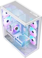 MODECOM Volcano SPACE XL ARGB FULL TOWER 5F Számítógépház + 5db 120mm ventilátor - Fehér