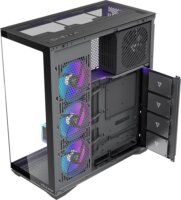 MODECOM Volcano SPACE XL ARGB FULL TOWER 5F Számítógépház + 6db 120mm ventilátor - Fekete