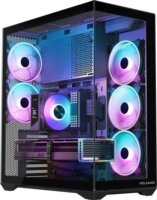 MODECOM Volcano SPACE XL ARGB FULL TOWER 5F Számítógépház + 6db 120mm ventilátor - Fekete