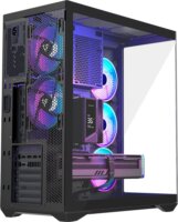 MODECOM Volcano SPACE XL ARGB FULL TOWER 5F Számítógépház + 6db 120mm ventilátor - Fekete