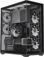 MODECOM Volcano SPACE XL ARGB FULL TOWER 5F Számítógépház + 6db 120mm ventilátor - Fekete