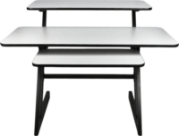 DNA Professional SD3 Íróasztal billentyűzetpolccal 120 x 60 cm - Fekete / Szürke