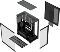 MODECOM VOLCANO STELLAR PLUS MIDI Számítógépház - Fekete