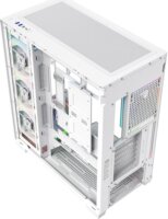 MODECOM VOLCANO STELLAR PLUS ARGB MIDI 5F Számítógépház + 5db 120mm ventilátor - Fehér