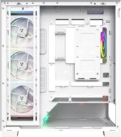MODECOM VOLCANO STELLAR PLUS ARGB MIDI 5F Számítógépház + 5db 120mm ventilátor - Fehér