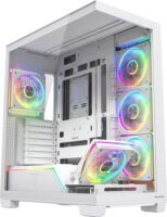 MODECOM VOLCANO STELLAR PLUS ARGB MIDI 5F Számítógépház + 5db 120mm ventilátor - Fehér