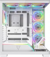 MODECOM VOLCANO STELLAR PLUS ARGB MIDI 8F Számítógépház + 8db 120mm ventilátor - Fehér