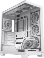 MODECOM VOLCANO STELLAR PLUS ARGB MIDI 8F Számítógépház + 8db 120mm ventilátor - Fehér