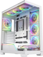 MODECOM VOLCANO STELLAR PLUS ARGB MIDI 8F Számítógépház + 8db 120mm ventilátor - Fehér