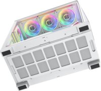 MODECOM VOLCANO STELLAR PLUS ARGB MIDI 8F Számítógépház + 8db 120mm ventilátor - Fehér