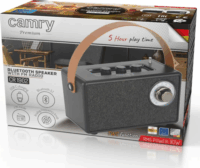 Camry CR 1902b FM Asztali Retro Rádió - Szürke
