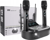 DNA Uma Vocal Set 2db Vezeték nélküli Mikrofon Töltőállomással - Fekete