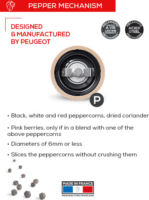 Peugeot PG41946 Paris u'Select Manuális Borsőrlő 30 cm - Fekete