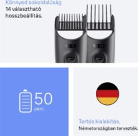 Braun AIO 3540 Akkus Multifunkciós testszőrzet ápoló - Fekete / Szürke